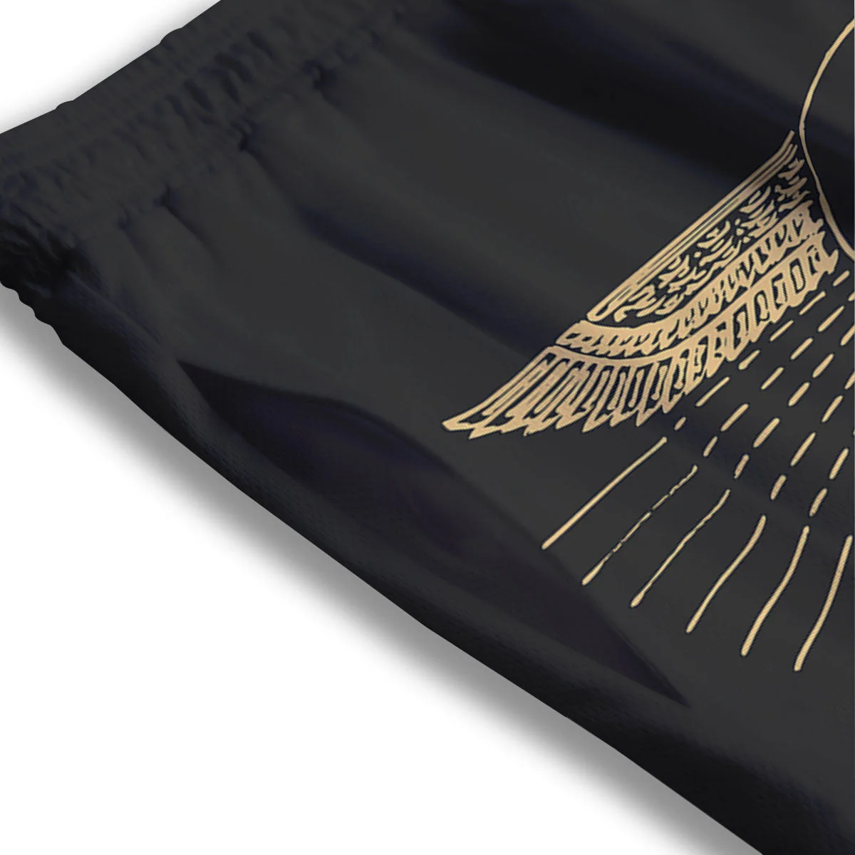 Eye Of Horus Egyptian Print Mesh Shorts - Image 3