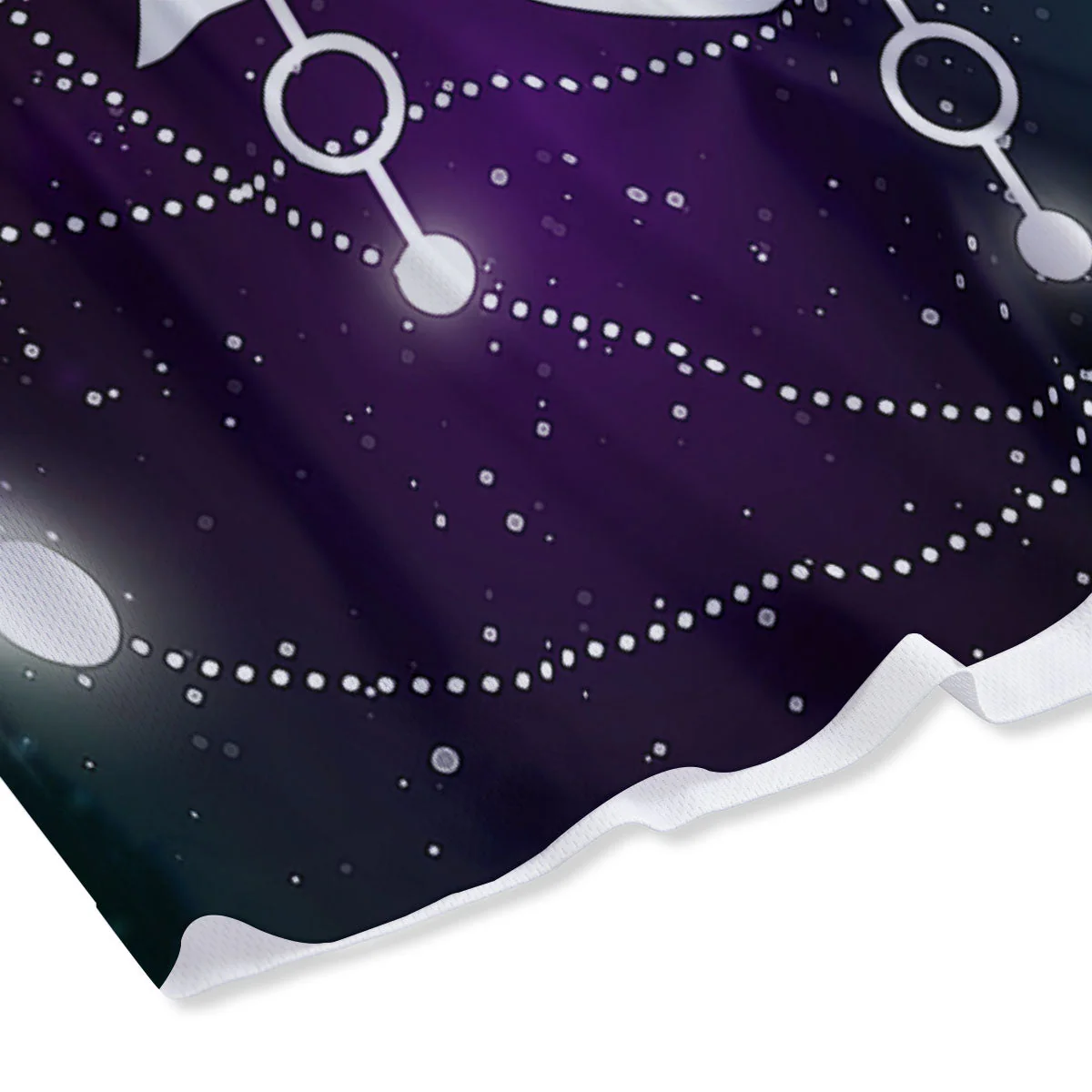 Eye Of Providence Galaxy Print Mesh Shorts - Image 4