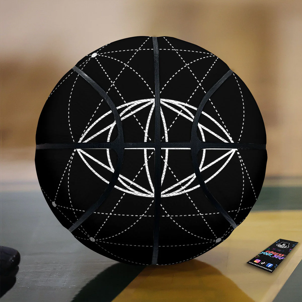 Eye Of Providence Geometric Print Basketball