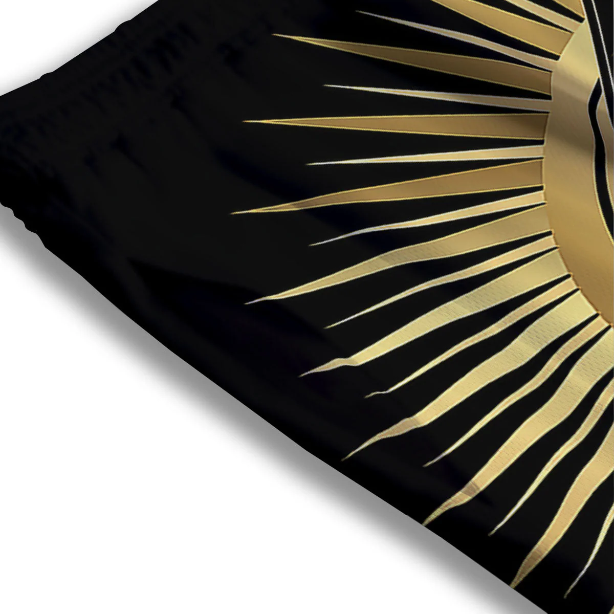 Eye Of Providence Symbol Illuminati Print Mesh Shorts - Image 3