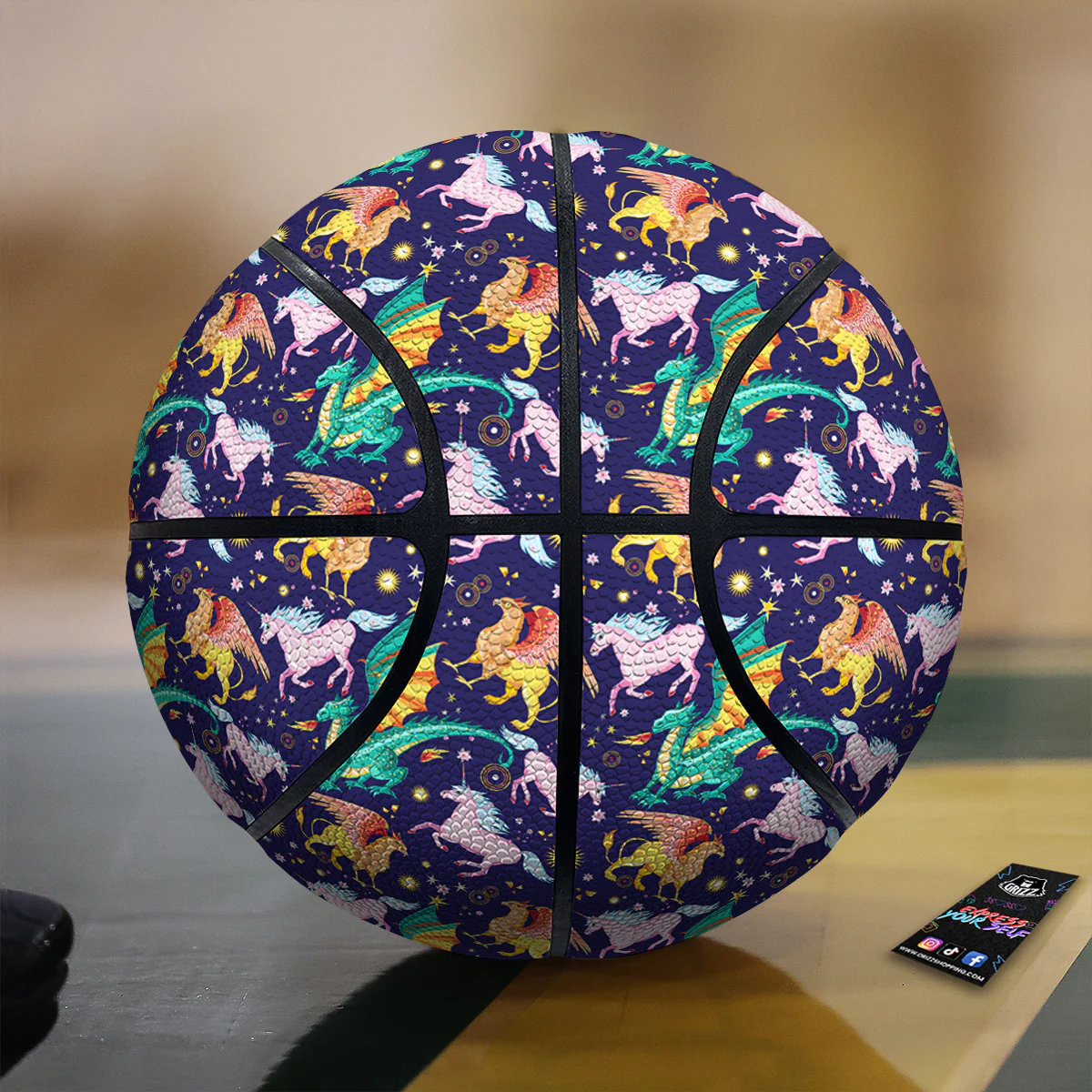 Fantastic Beasts Print Pattern Basketball