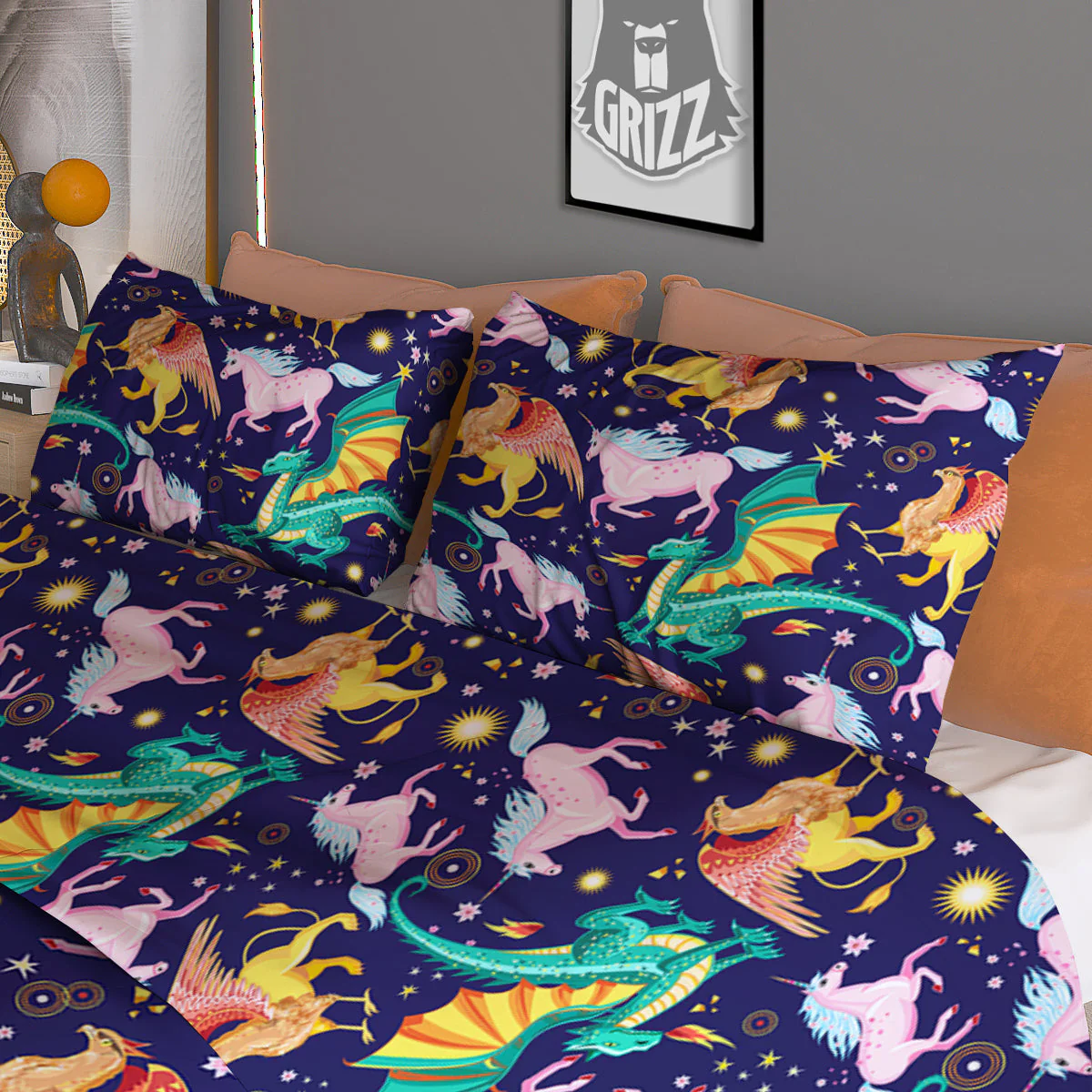 Fantastic Beasts Print Pattern Duvet Cover Bedding Set - Image 3