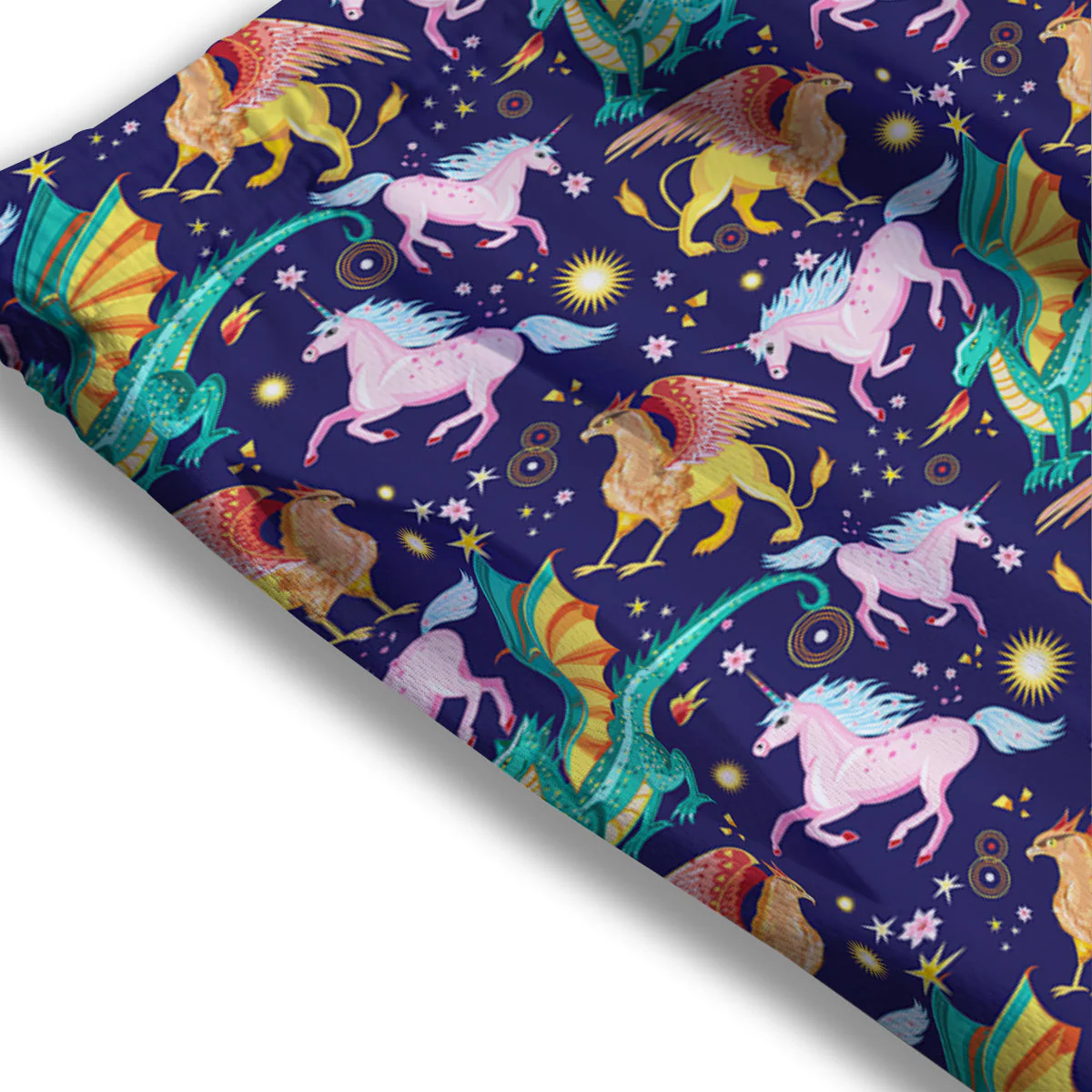 Fantastic Beasts Print Pattern Mesh Shorts - Image 3