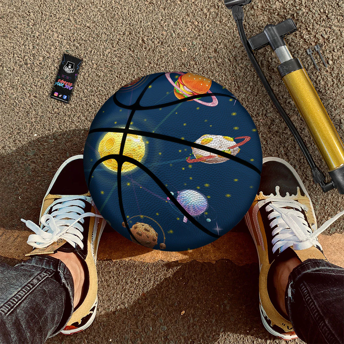 Fast Food Planets Set Print Basketball - Image 2