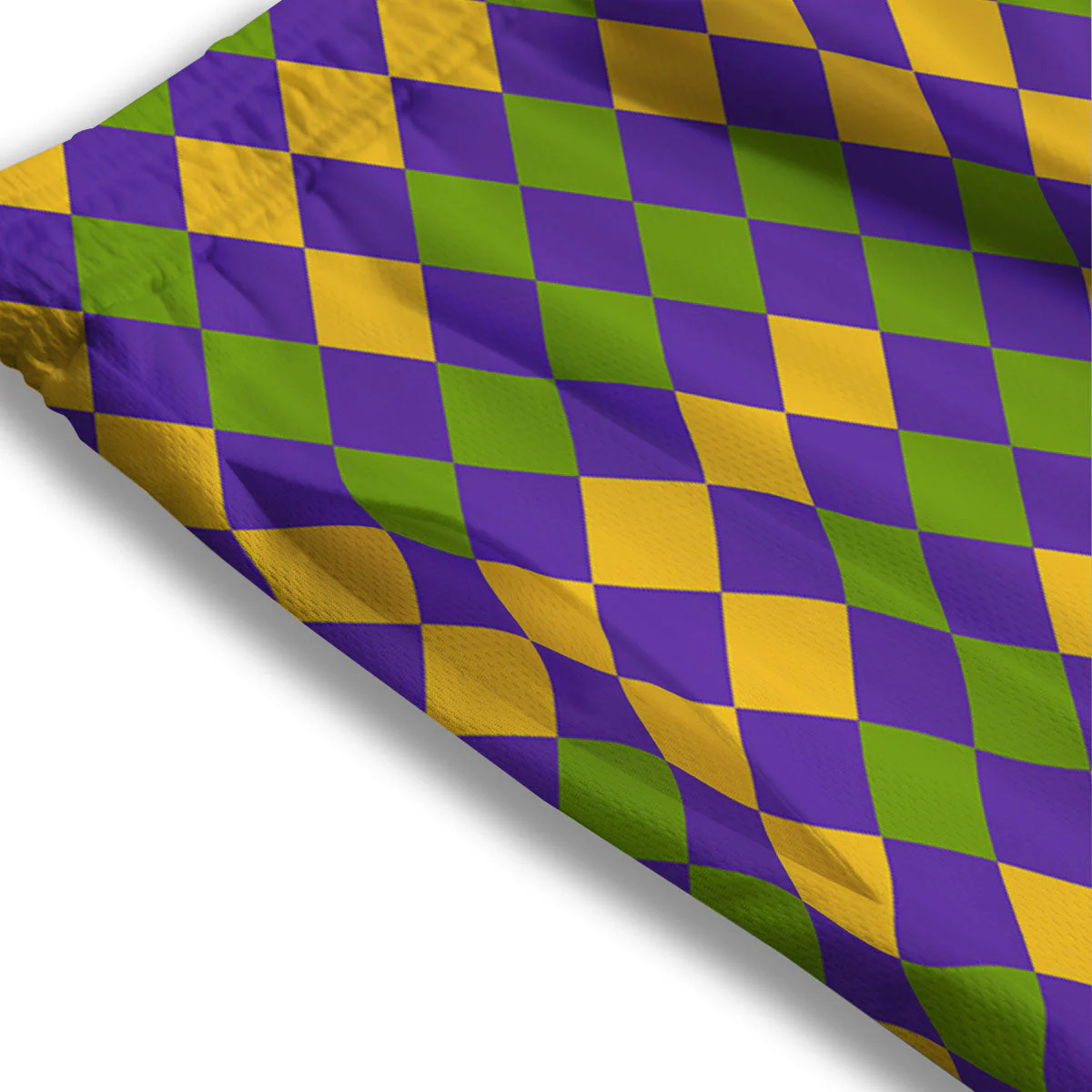 Fat Tuesday Mardi Gras Pattern Mesh Shorts - Image 3