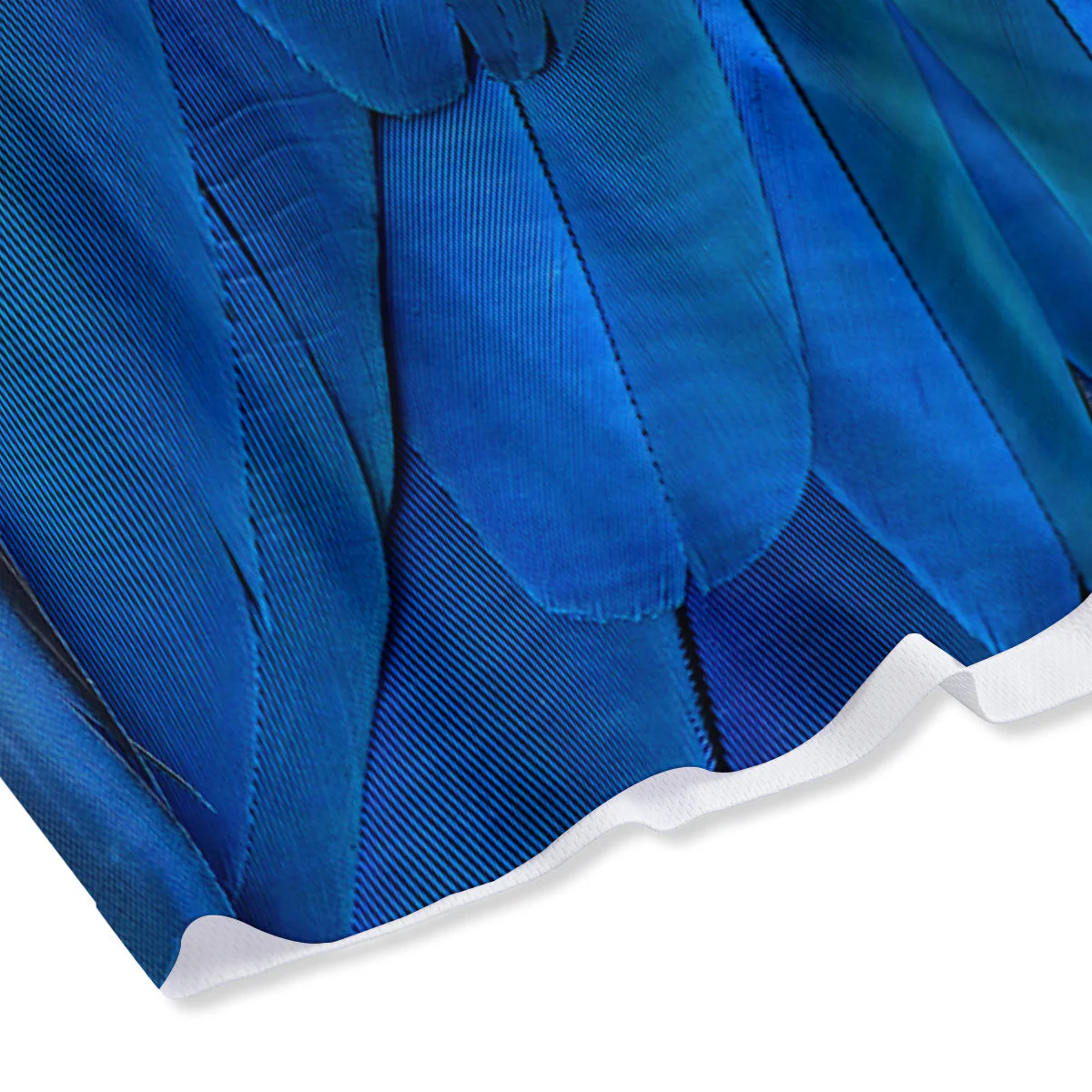 Feather Blue Print Mesh Shorts - Image 4
