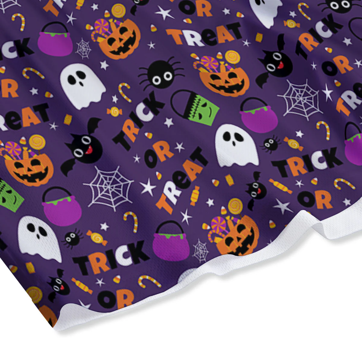 Festival Halloween Print Pattern Mesh Shorts - Image 4