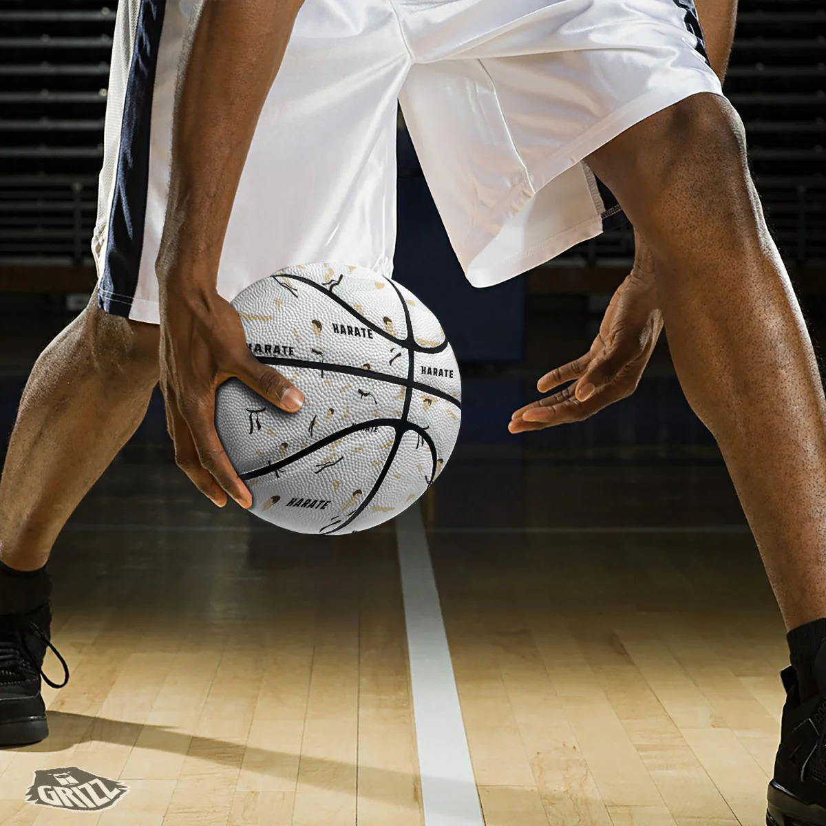 Fighter Karate Print Pattern Basketball - Image 3