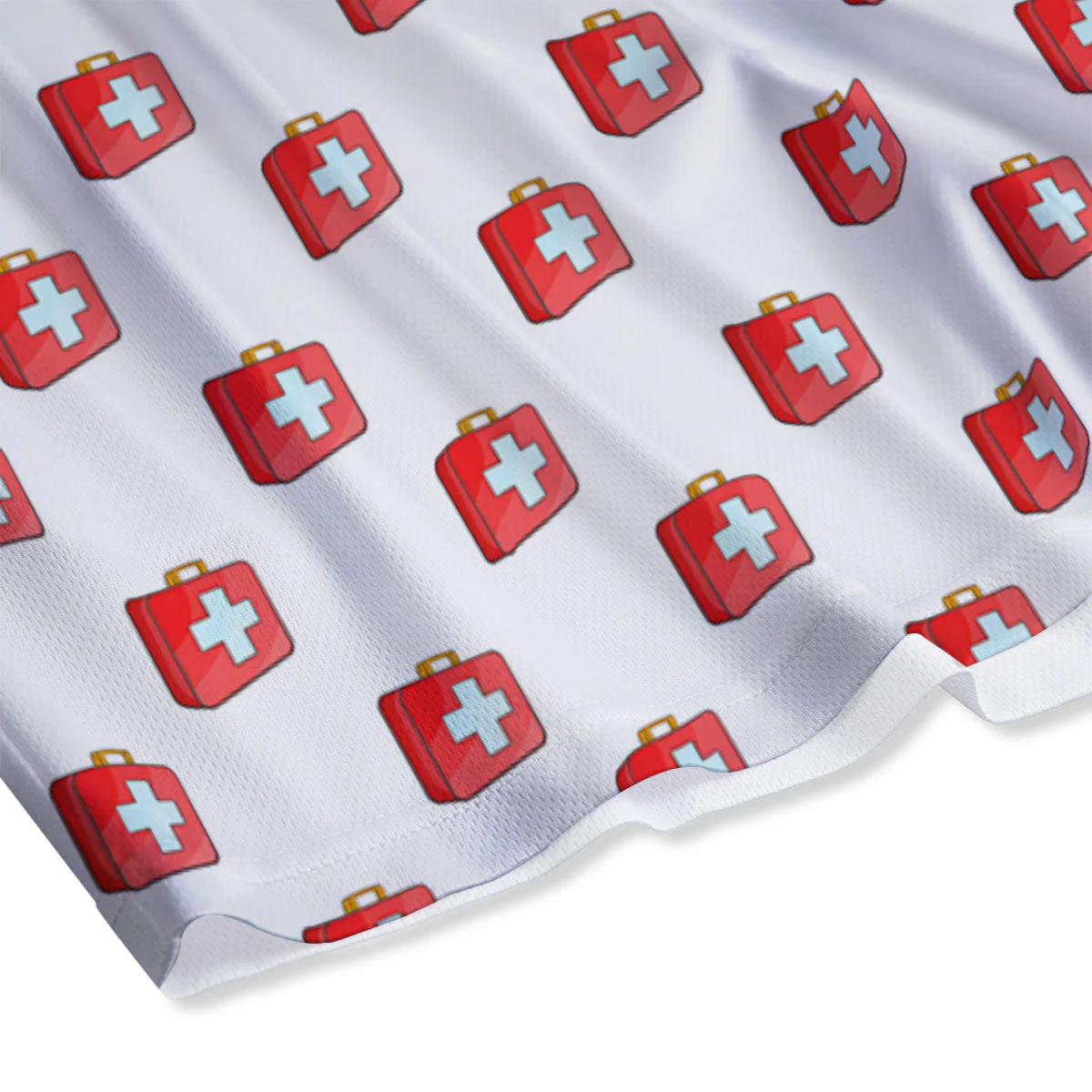 First Kit Aid Paramedic Print Pattern Mesh Shorts - Image 4