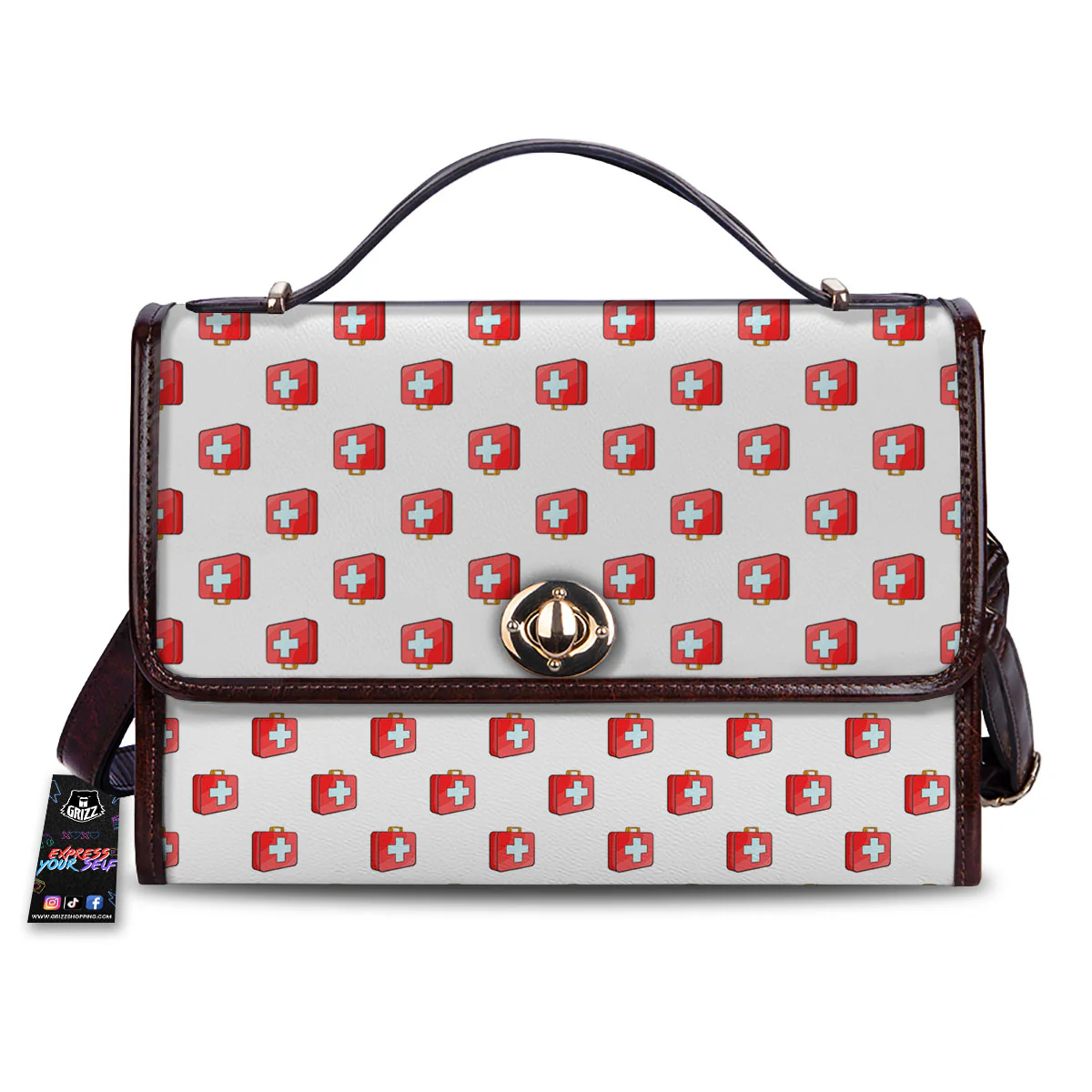 First Kit Aid Paramedic Print Pattern Women's Satchel Bag