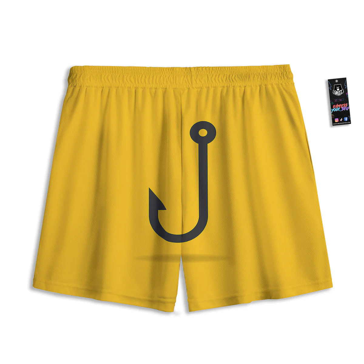 Fishing Hooks Print Mesh Shorts - Image 2