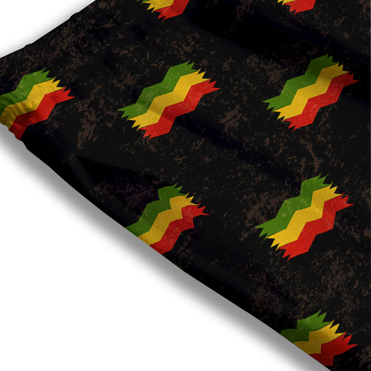 Flag Rasta Print Pattern Mesh Shorts - Image 3