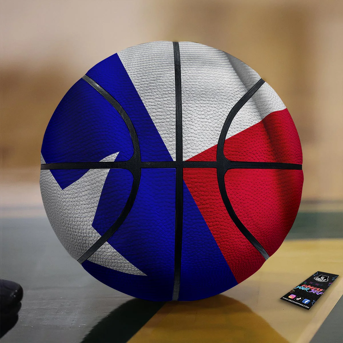 Flag Texas State Print Basketball