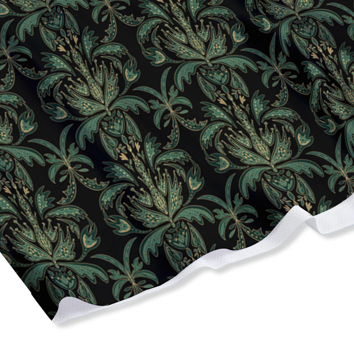 Floral Western Dark Print Pattern Mesh Shorts - Image 4