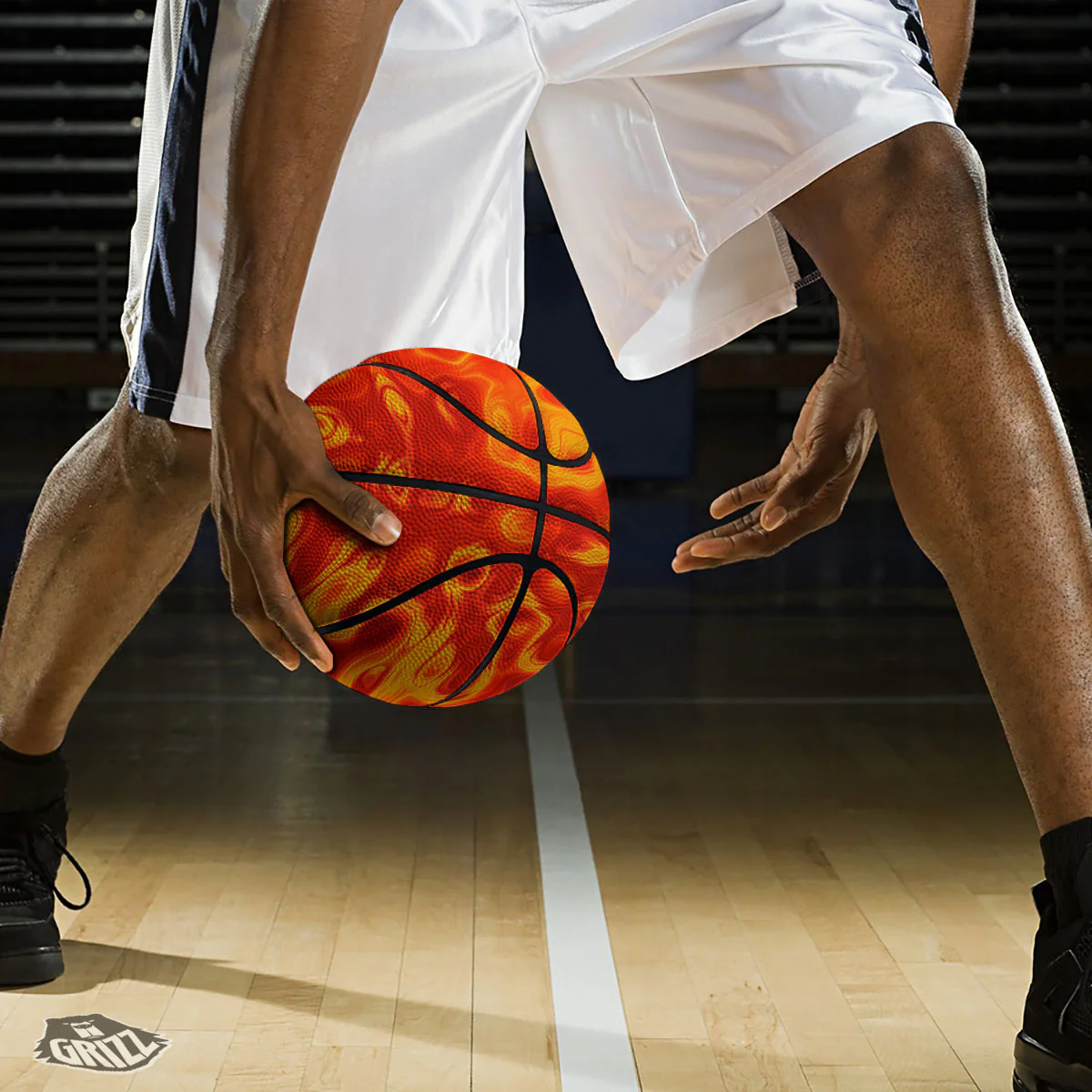 Flow Lava Print Basketball - Image 3