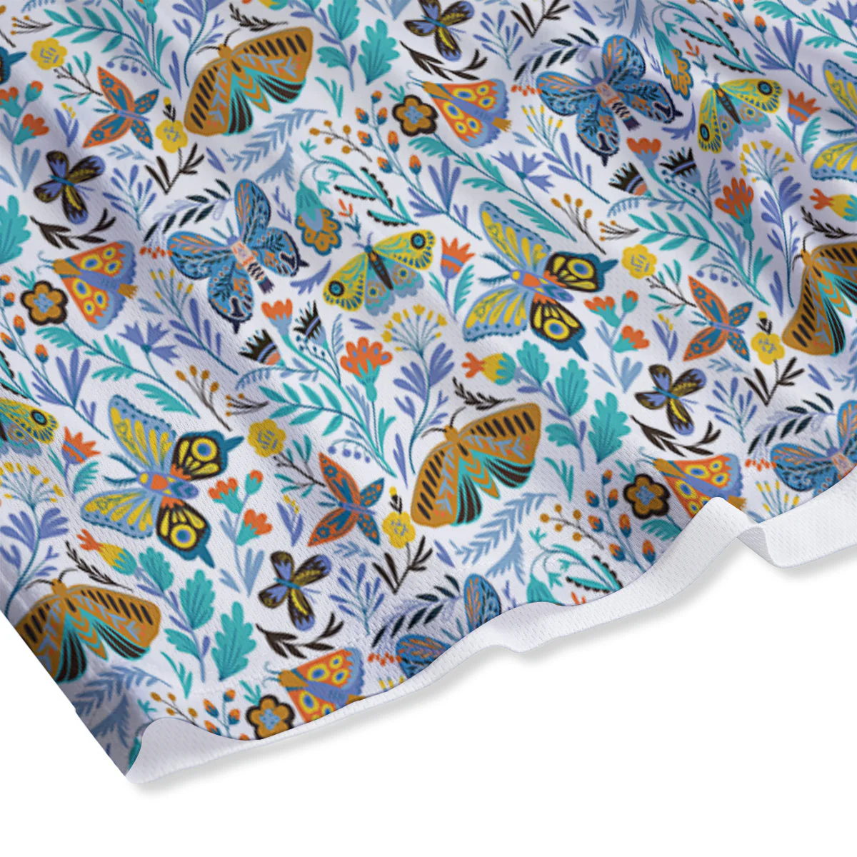 Flower Butterfly And Print Pattern Mesh Shorts - Image 4