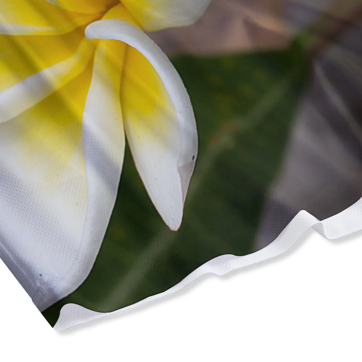 Flower Frangipani Print Mesh Shorts - Image 4