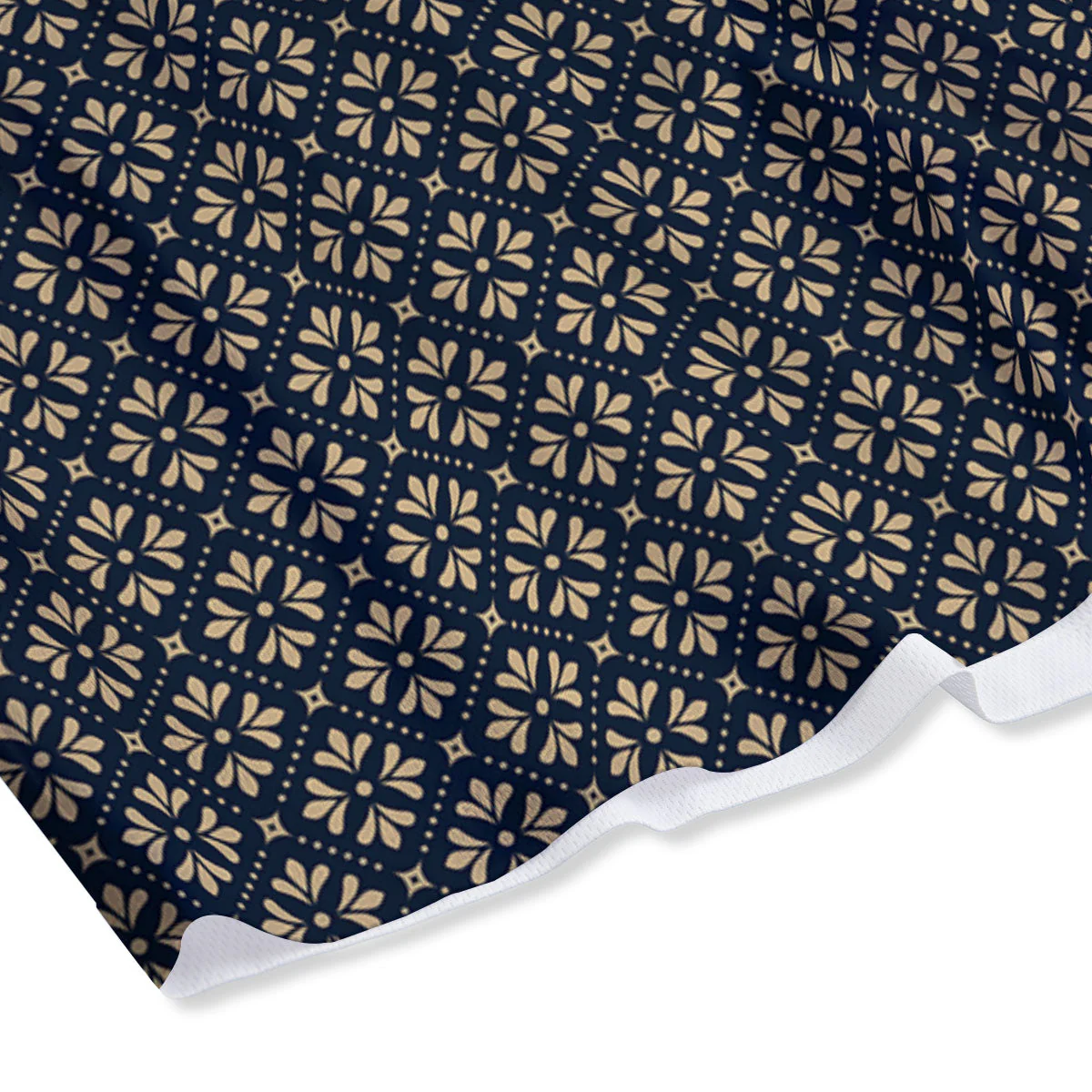 Flower Geometric Dot Print Pattern Mesh Shorts - Image 4