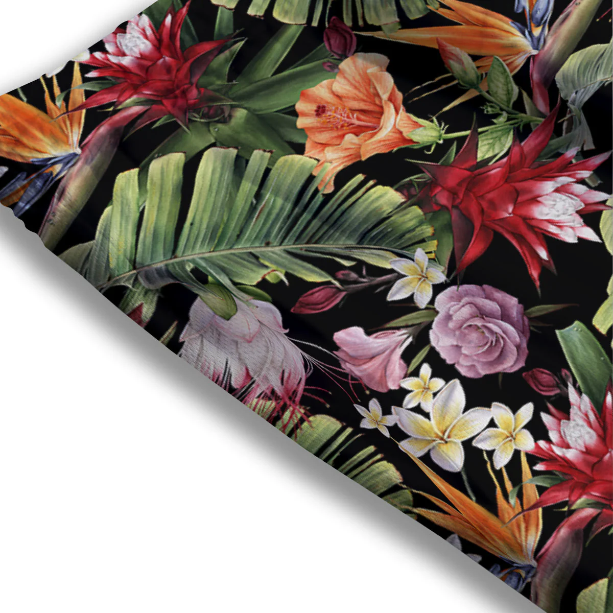 Flower Tropical Watercolor Print Pattern Mesh Shorts - Image 3