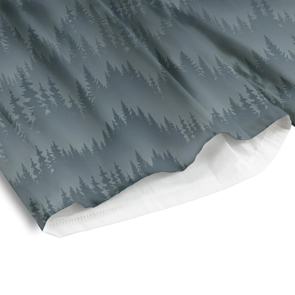 Forest And Mist Print Pattern Men's Athletic Shorts - Image 4