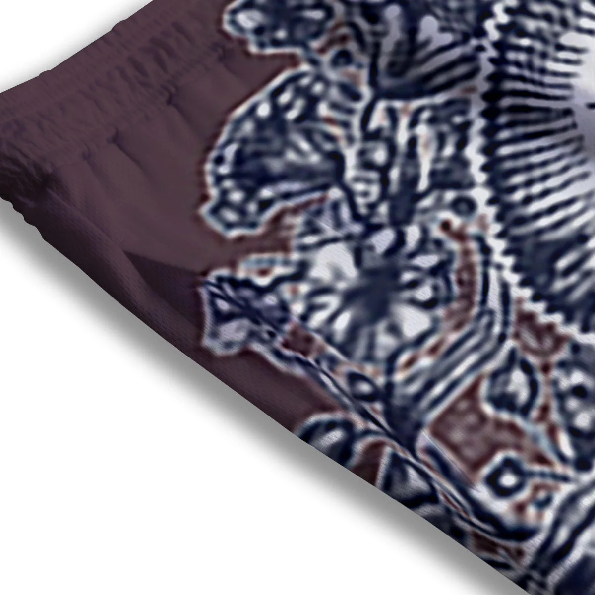 Fossil Ammonite Shell Print Mesh Shorts - Image 3