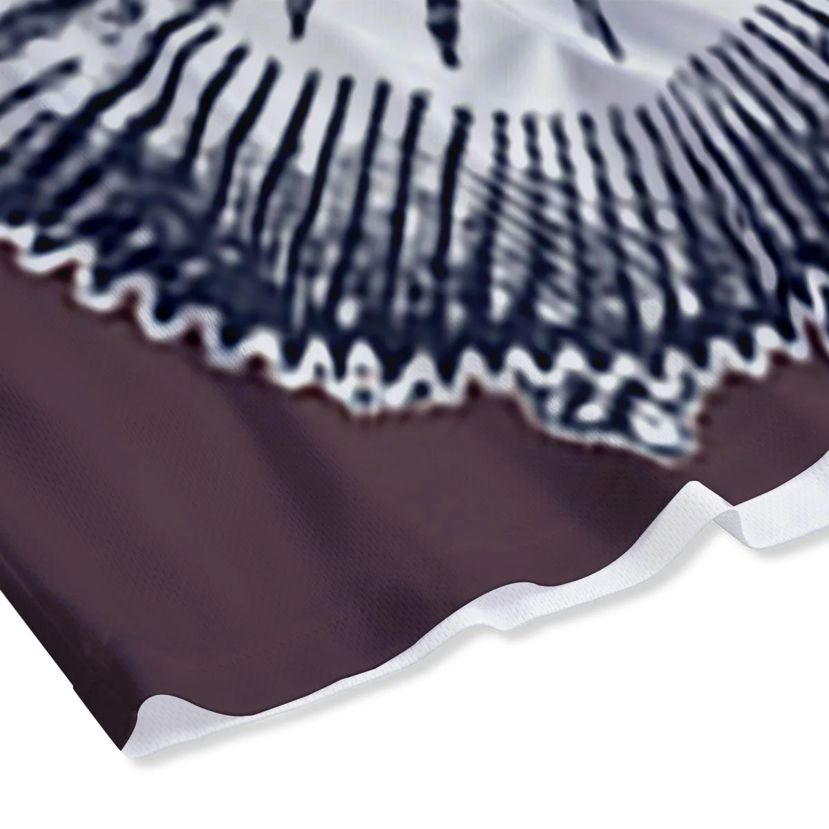 Fossil Ammonite Shell Print Mesh Shorts - Image 4