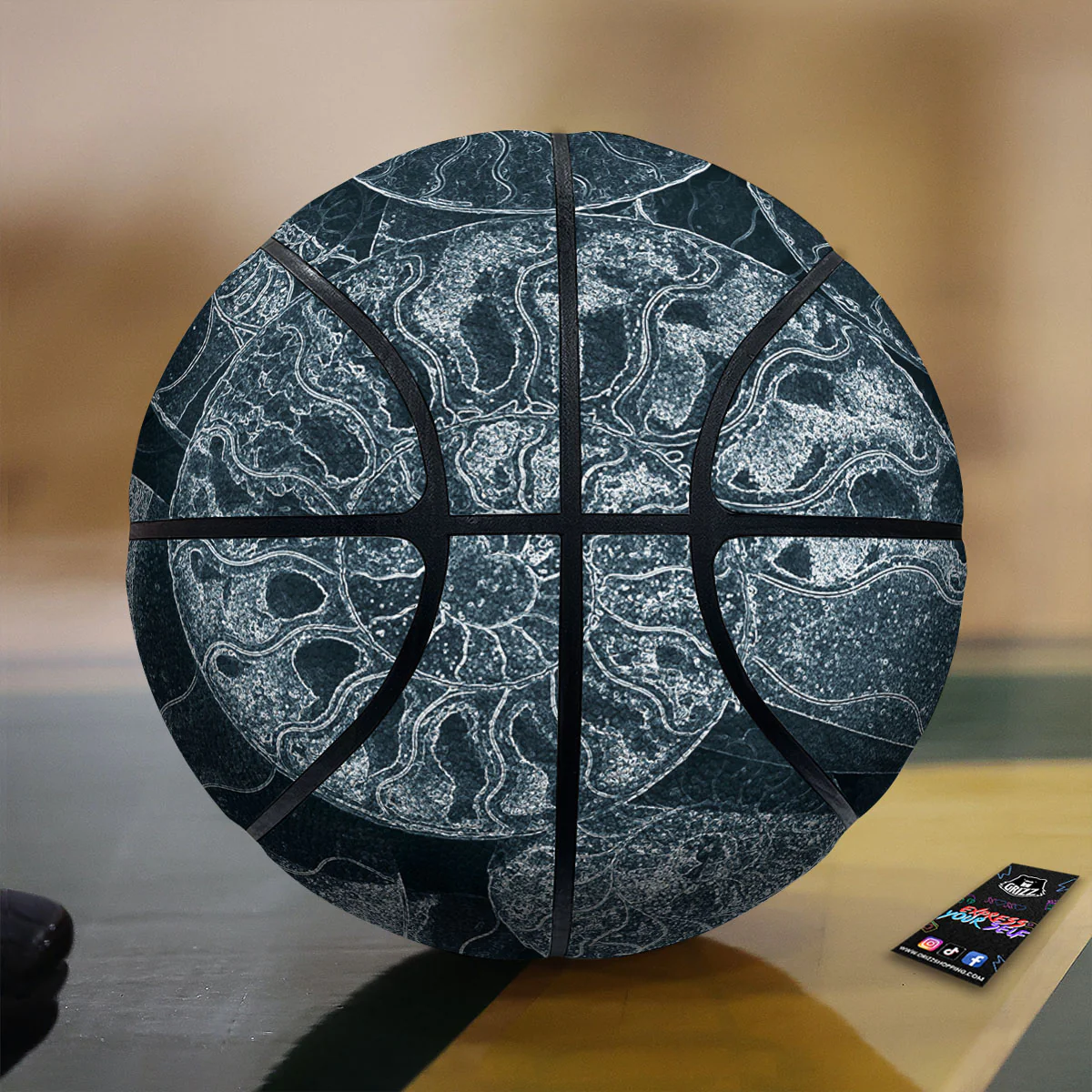 Fossil Ammonoidea Print Basketball