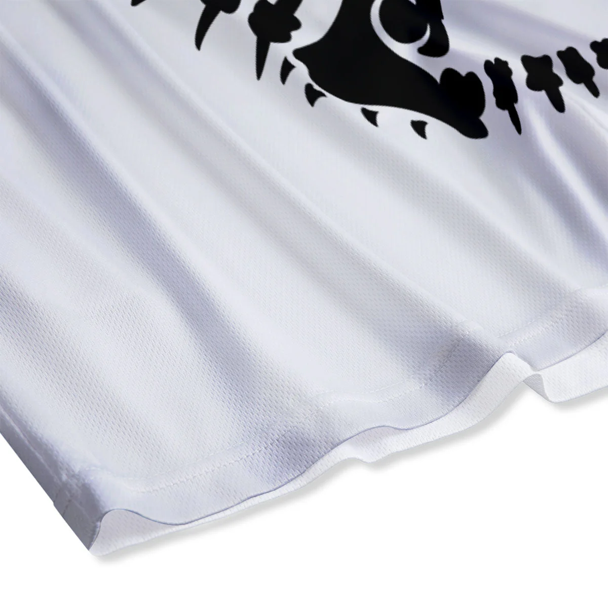 Fossil Dinosaur Monochrome Print Mesh Shorts - Image 4