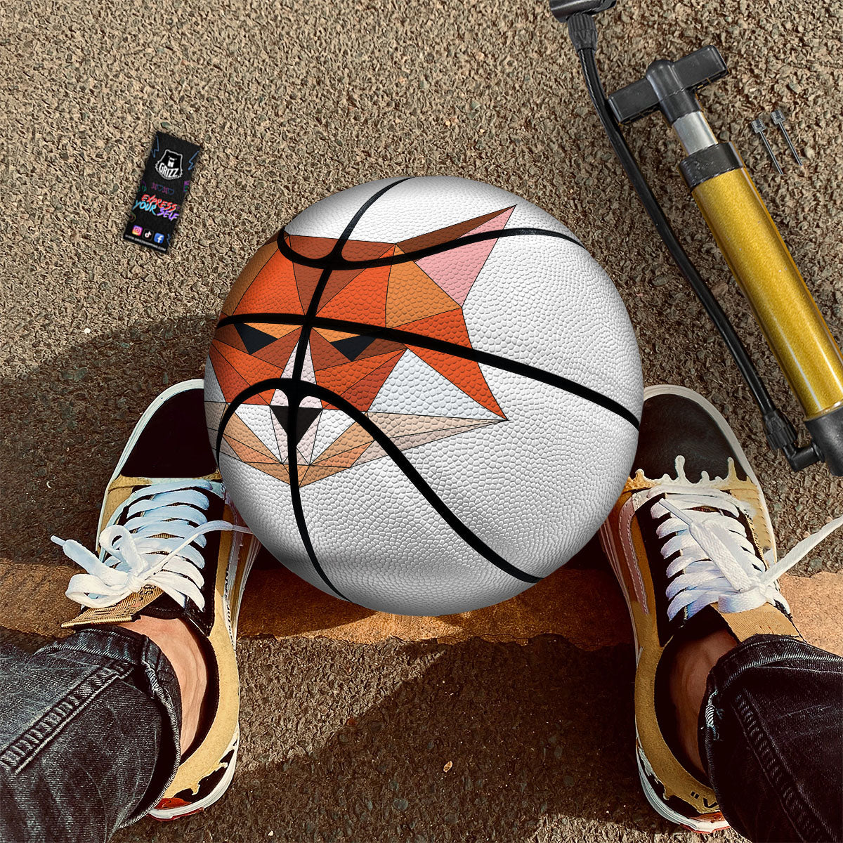 Fox Geometric Print Basketball - Image 2
