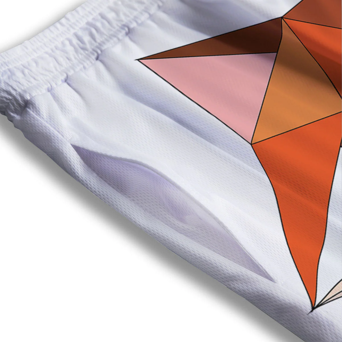 Fox Geometric Print Mesh Shorts - Image 3