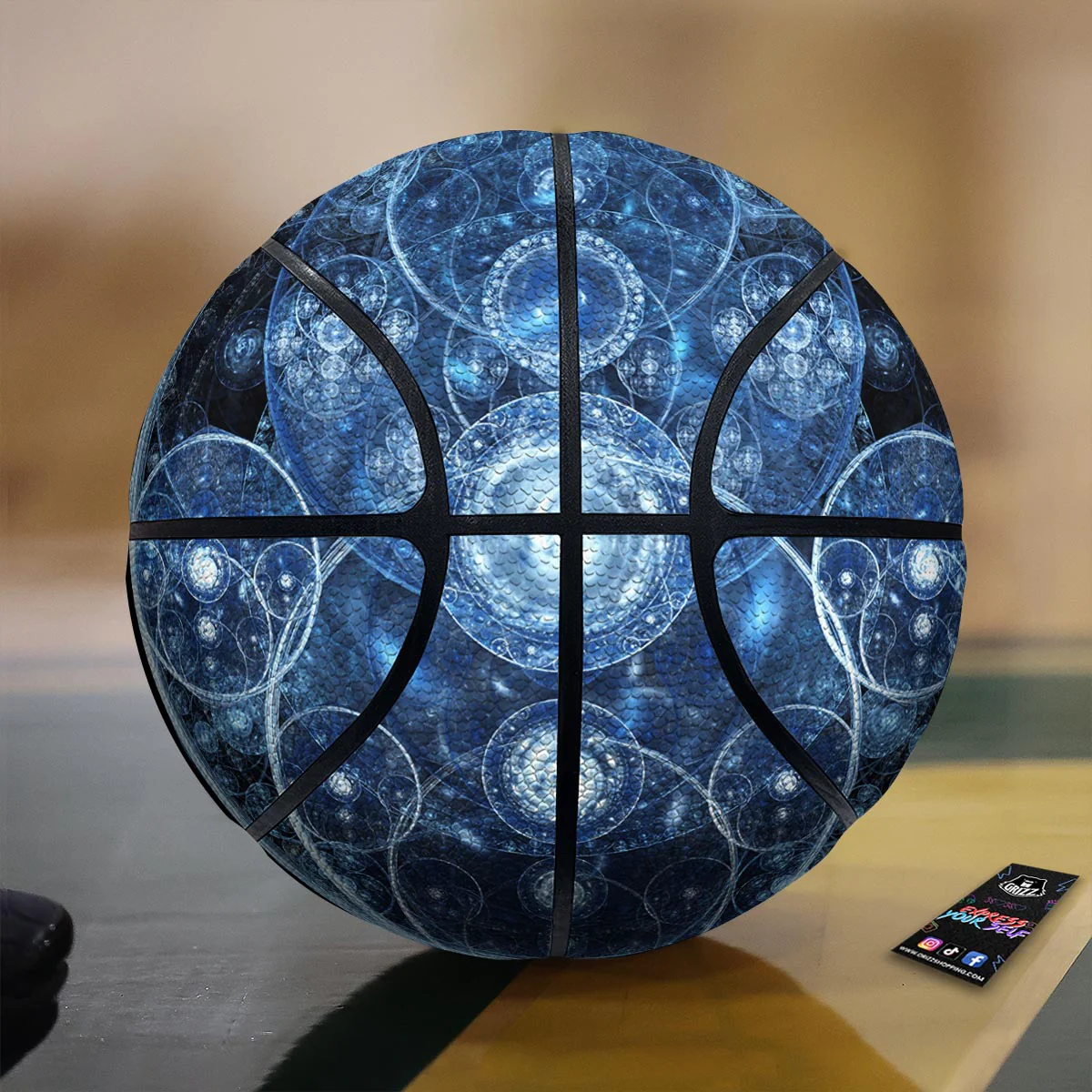Fractal Steampunk Print Basketball
