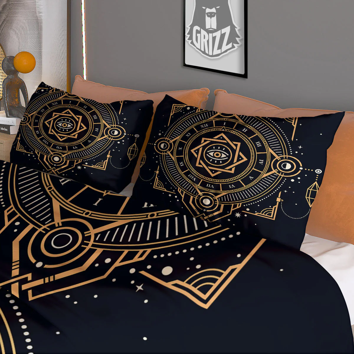 Freemasonry Masonic Eye Print Duvet Cover Bedding Set - Image 3