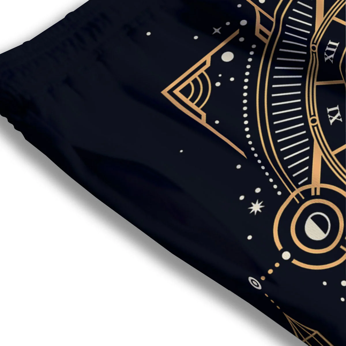 Freemasonry Masonic Eye Print Mesh Shorts - Image 3
