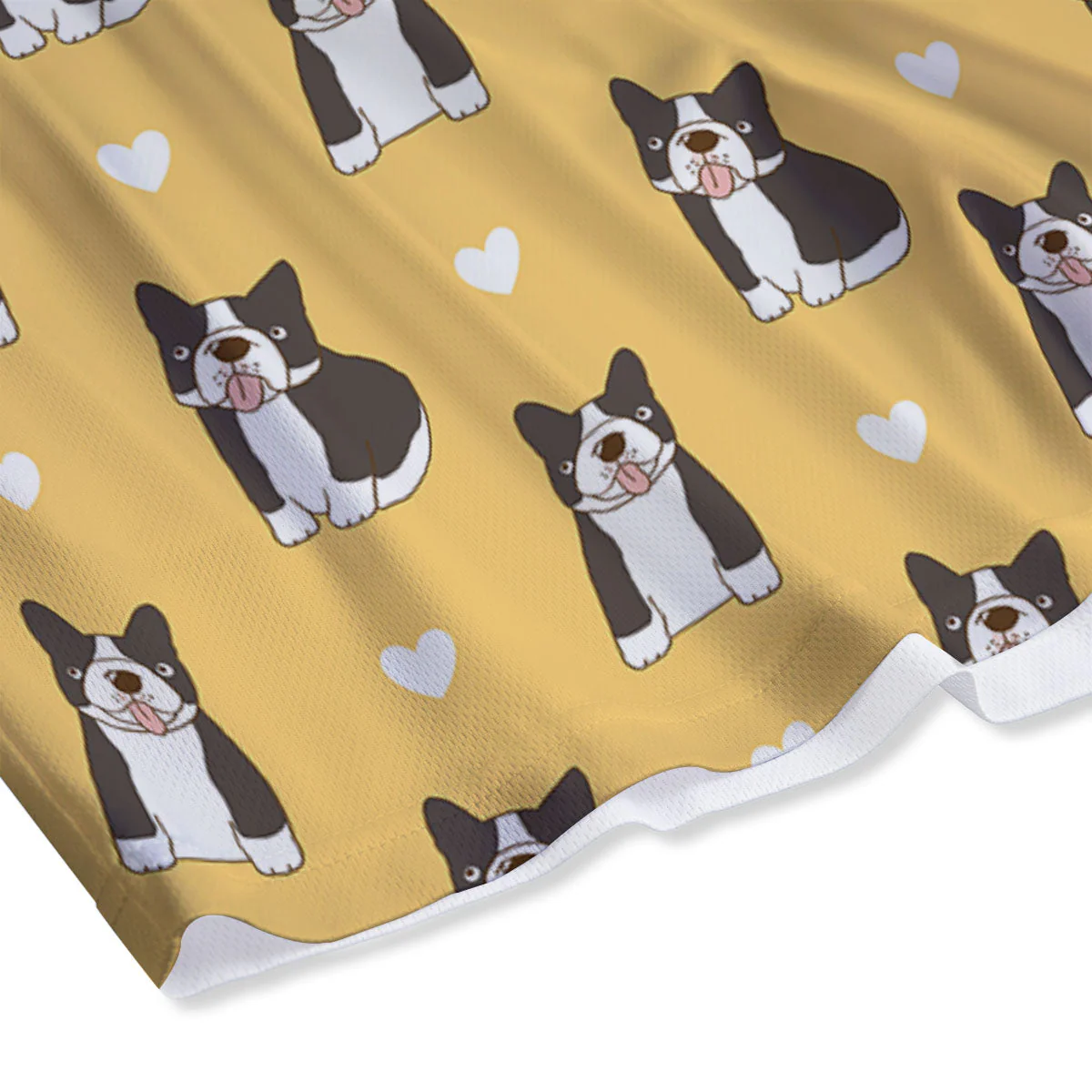 French Bulldog Lovely Print Pattern Mesh Shorts - Image 4