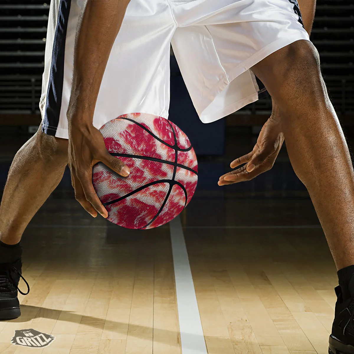 Fresh Meat Print Basketball - Image 3