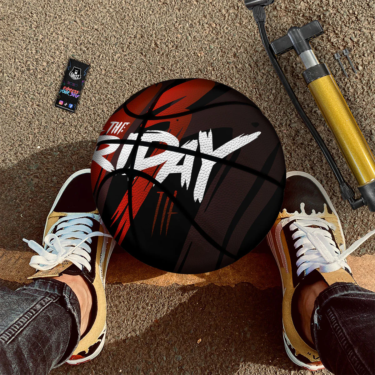 Friday 13 Print Basketball - Image 2