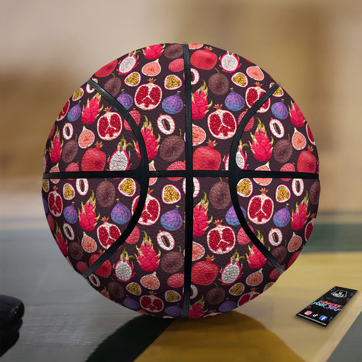 Friut Exotic Print Pattern Basketball