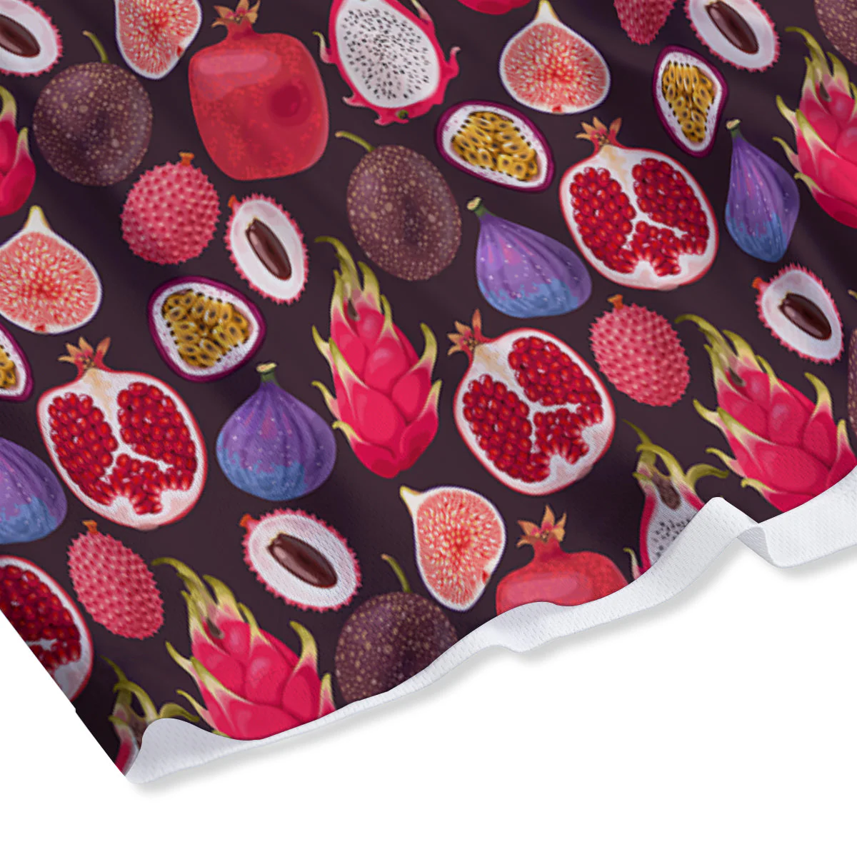 Friut Exotic Print Pattern Mesh Shorts - Image 4