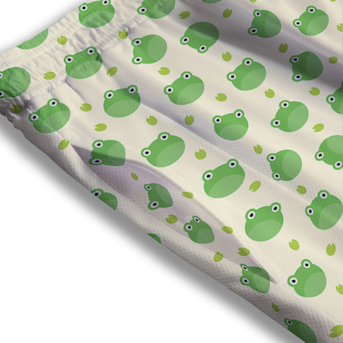Frog Faces Print Pattern Mesh Shorts - Image 3