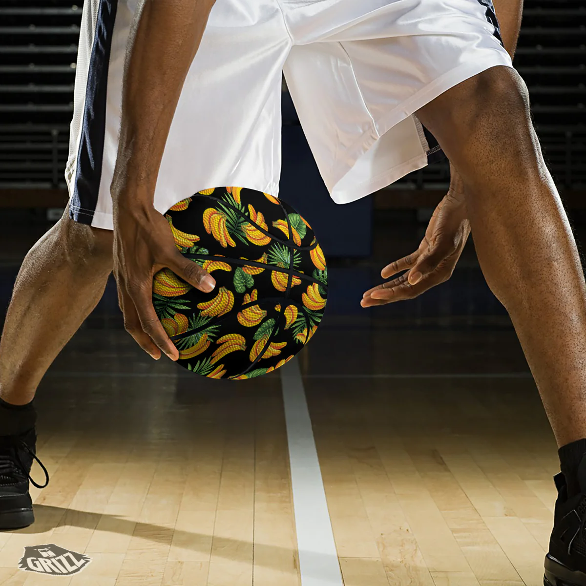 Fruit Banana Print Pattern Basketball - Image 3