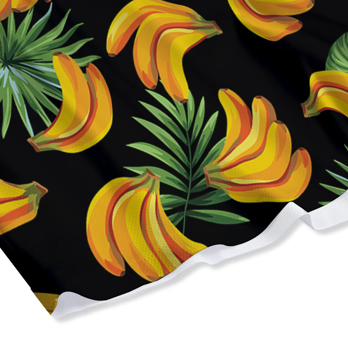 Fruit Banana Print Pattern Mesh Shorts - Image 4