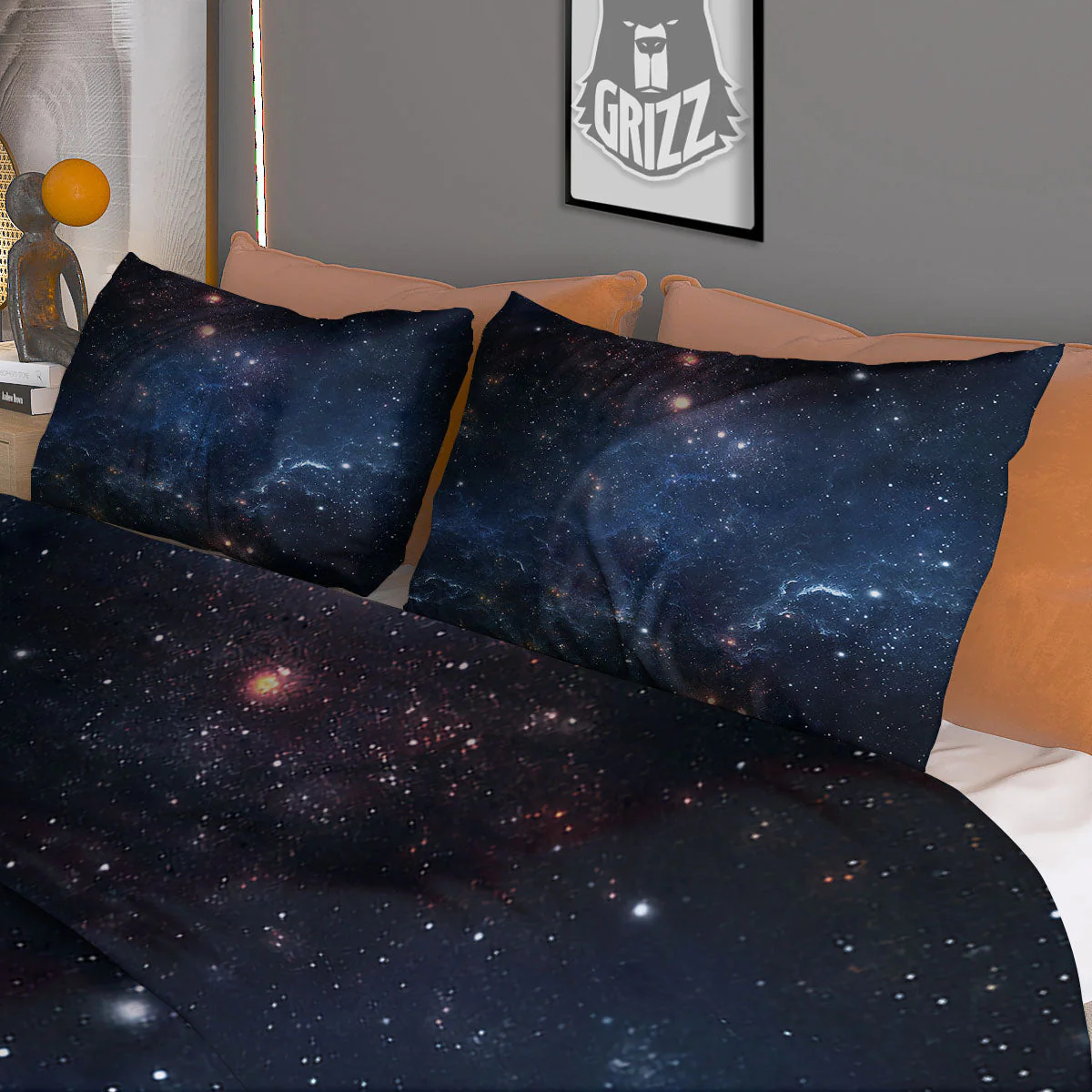 Galaxy Deep Space Dark Universe Print Duvet Cover Bedding Set - Image 3