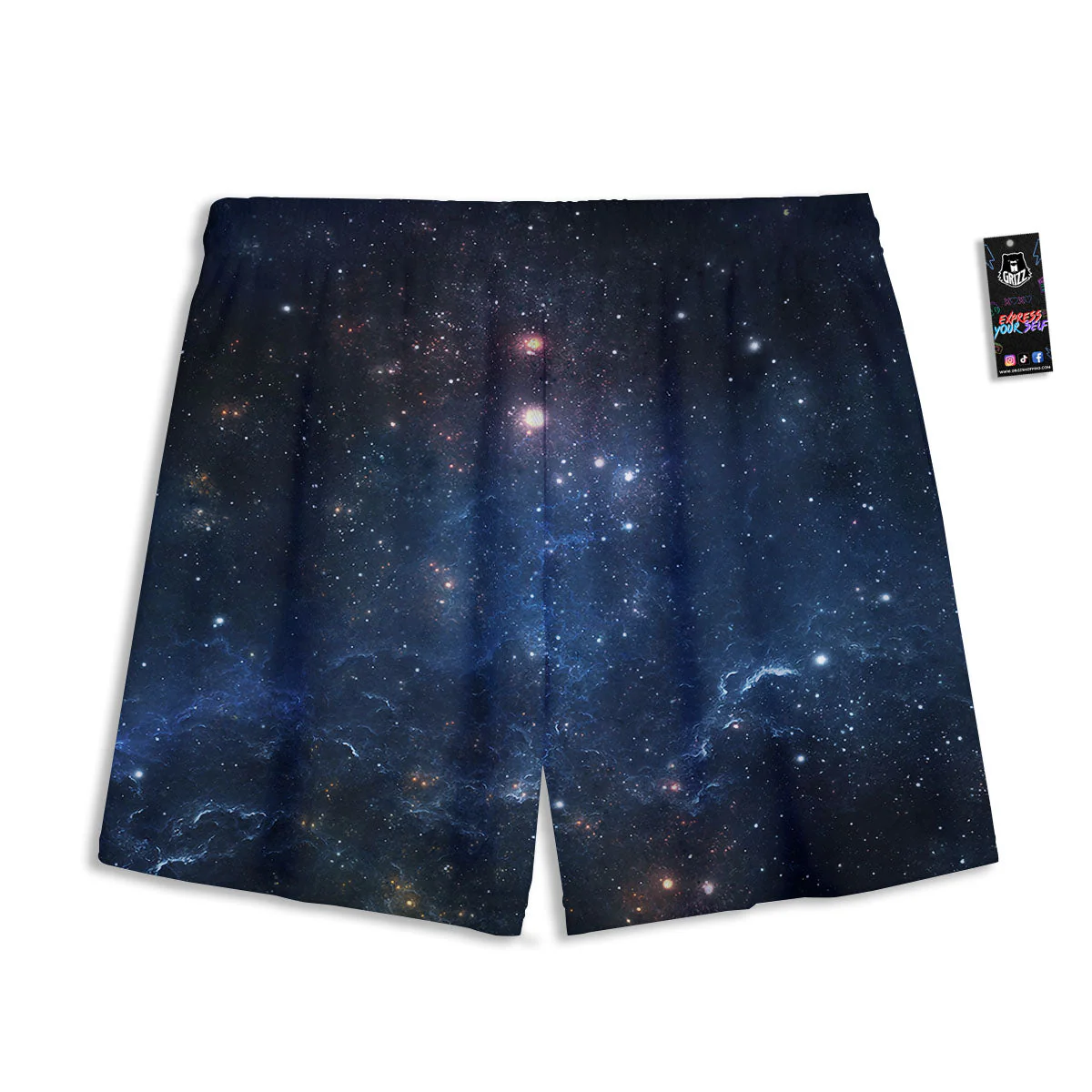Galaxy Deep Space Dark Universe Print Mesh Shorts - Image 2