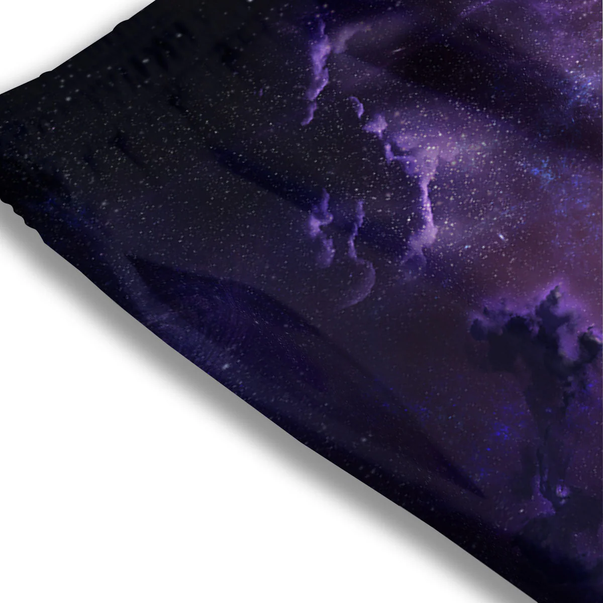 Galaxy Deep Space Light Stardust Print Mesh Shorts - Image 3