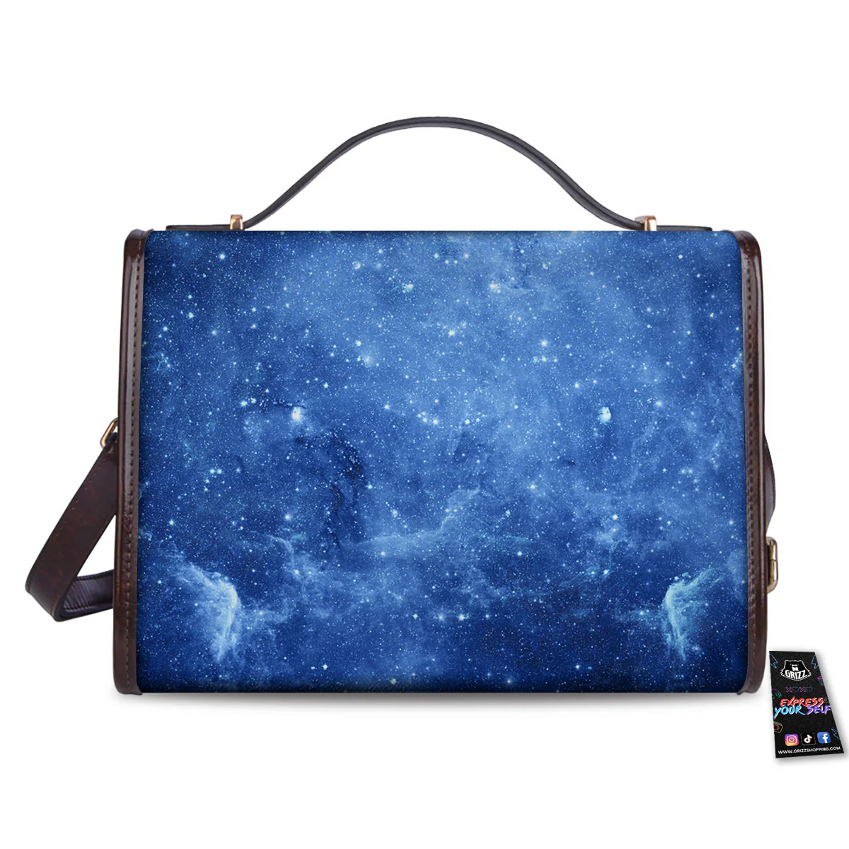 Galaxy Deep Space Nebula Universe Print Women's Satchel Bag - Image 2