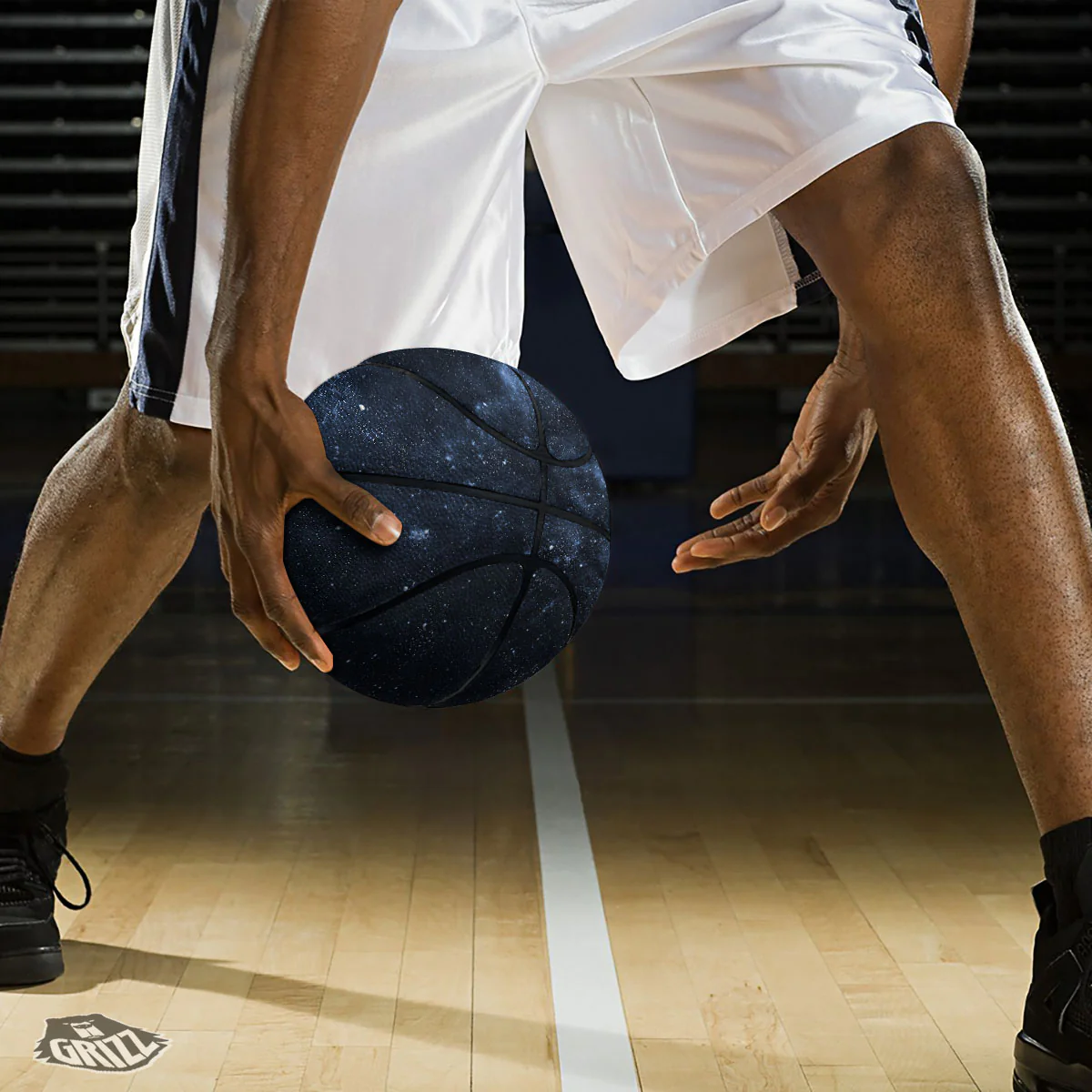 Galaxy Outer Space Dark Universe Print Basketball - Image 3
