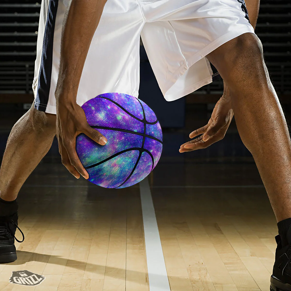 Galaxy Space Abstract Colorful Print Basketball - Image 3