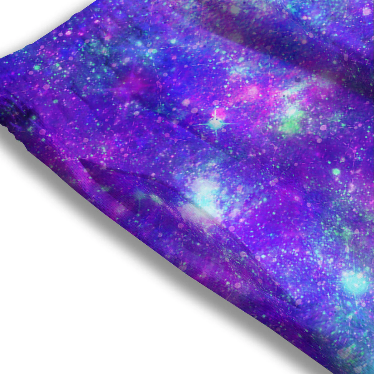 Galaxy Space Abstract Colorful Print Mesh Shorts - Image 3