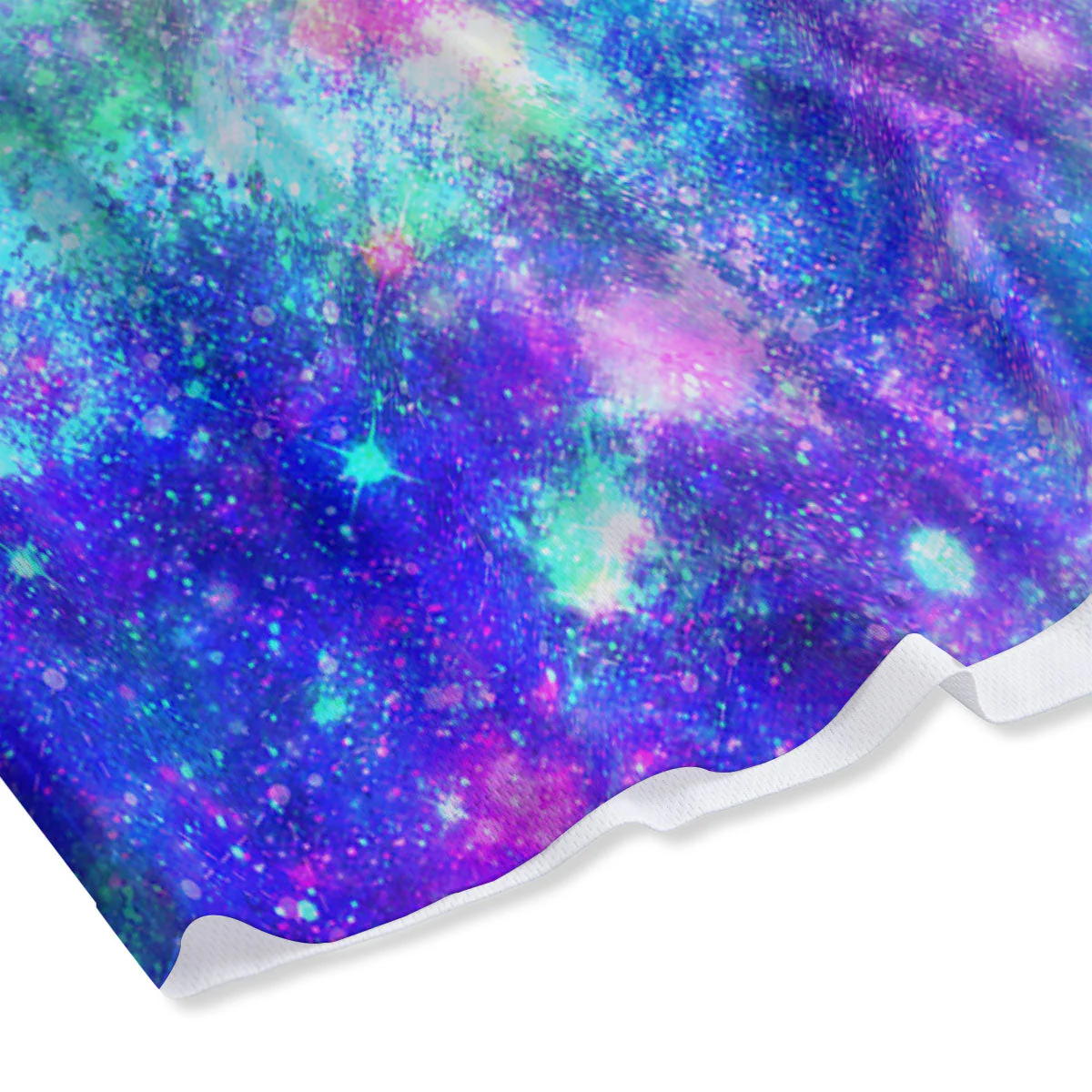 Galaxy Space Abstract Colorful Print Mesh Shorts - Image 4