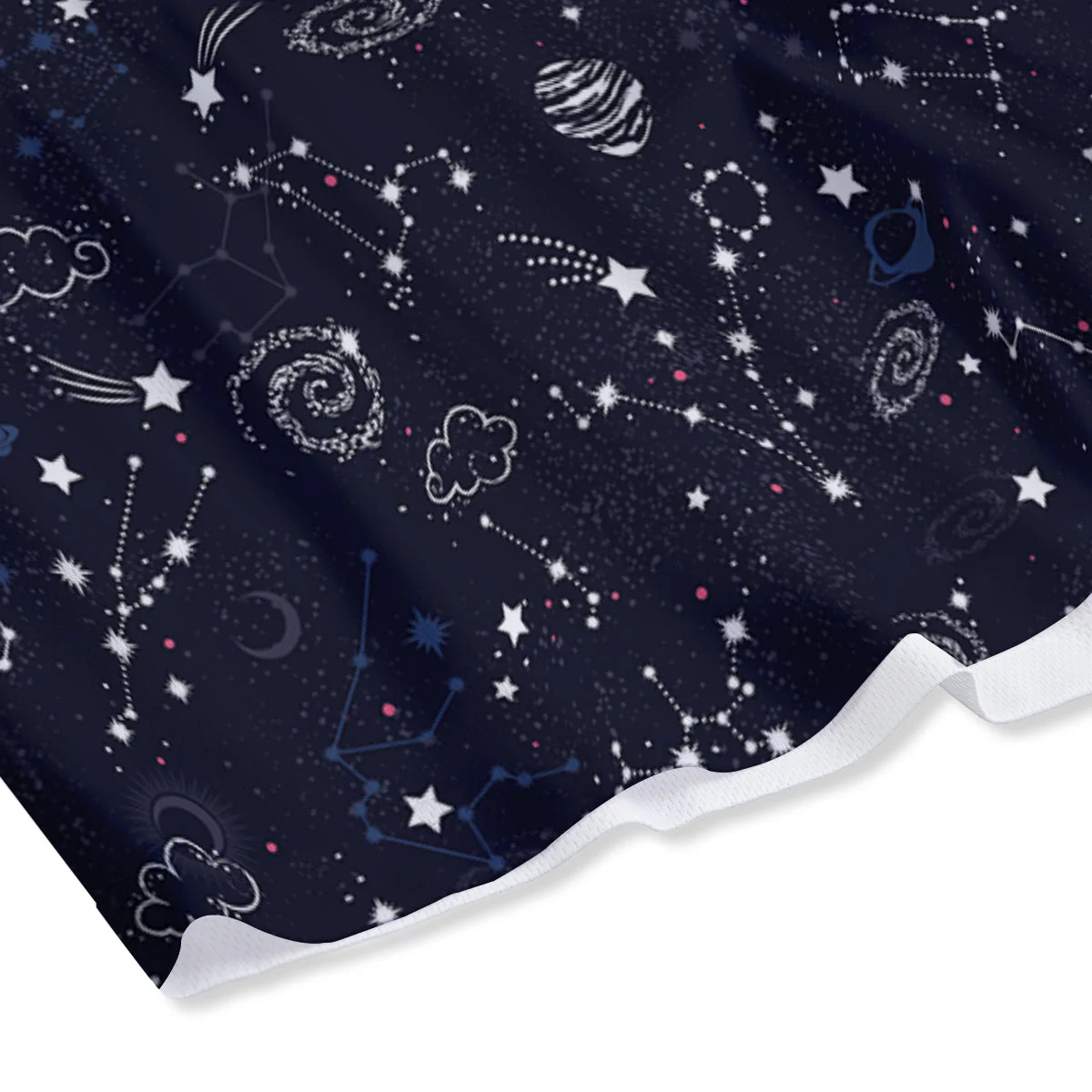 Galaxy Space Zodiac Star Signs Print Mesh Shorts - Image 4